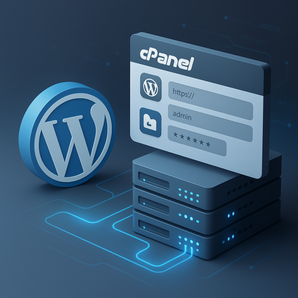 WordPress-i cPanel üzərindən...